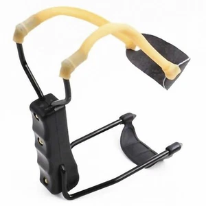 HIGH VELOCITY FOLDING WRIST SLINGSHOT Catapult Powerful 7" Hunting Sling Shot - Picture 1 of 9