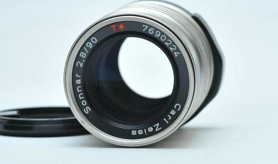 Contax Carl Zeiss Sonnar T* 90mm F/2.8 Portrait Lens For G1 G2 *EX* - Image 1 of 4