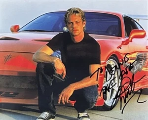 PSA DNA Authentic Paul Walker (1973-2013) Signed 8x10 Photo Fast and The Furious - Picture 1 of 4