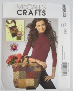 McCall's Crafts M5543 patrón de costura 3 tamaños de bolsas sin cortar - Imagen 1 de 3