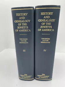 History & Genealogy of the Jewetts of America Vol 3, 4 1908-1995 Herrmann - Picture 1 of 5