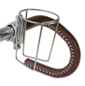 Jaula botella manillar diseño francés estilo vintage retro acero bicicleta - Imagen 1 de 2
