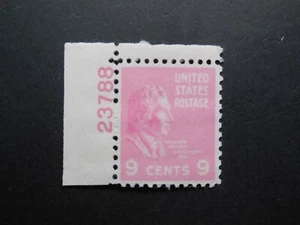 #814 9c William Harrison Plate # Single #23788 UL MNH OG VF - Picture 1 of 2