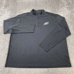 Antigua Eagles Pullover Men's XXL Black Long Sleeve Team Apparel - Picture 1 of 8