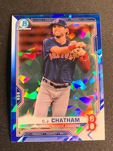 C.J. CHATHAM #BCP-113 - 2021 BOWMAN CHROME SAPPHIRE -  RC ROOKIE