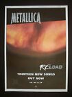 Metallica Reload 1997 Postertyp Anzeige, Promo-Anzeige