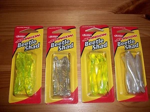 Johnson 2" Sombra de escarabajo 4 colores 24 piezas - Panfish / Walleye / Bajo / Kit de trucha - Imagen 1 de 1