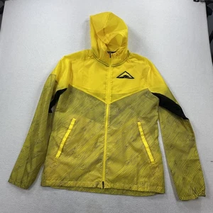 Nike Jacke Herren Small Gelb Windrunner Trail Kapuze Windbreaker Woven CQ7961 - Bild 1 von 15