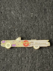 Hard Rock Cafe Melbourne Aust. - Purple Flames Cadillac Convertible Pin - Picture 1 of 3