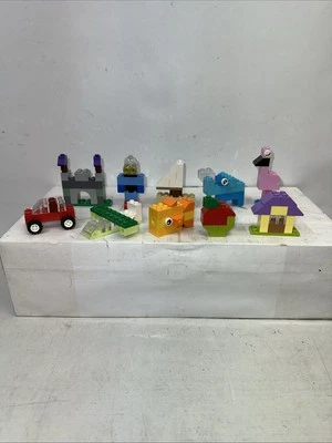 Lego 10713 Creative Built Figures Flamingo Elephant House Robot Boat Plane Car - Image 1 of 4