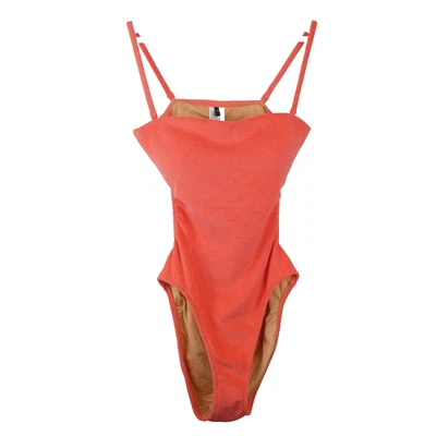 Traje de baño J.Crew para mujer 8 coral de una pieza recortado correas extraíbles rizo NUEVO Foto 1 de 4