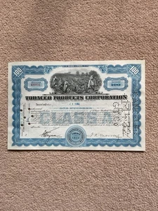 Tobacco Products Corp 1931 100 Shares - Picture 1 of 3