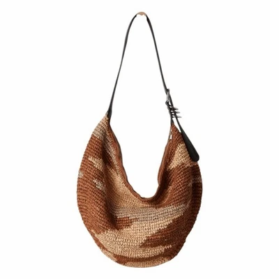 Bolso de Mano Free People Santorini Paja Neutro Marrón Tostado Mezcla Foto 1 de 4