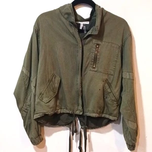 Giacca Bomber Tencel Donna Verde Esercito Giovane Favoloso e Rotto Taglia S - Foto 1 di 13