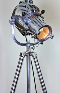 RESTORED VINTAGE STRAND 23 MKII THEATRE SPOT LIGHT PROFILE LAMP STEEL STAND - Picture 1 of 8