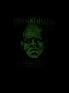 Frankenstein Monster T-shirt Universal Monsters Glow in The Dark Medium New NWT - Picture 1 of 5