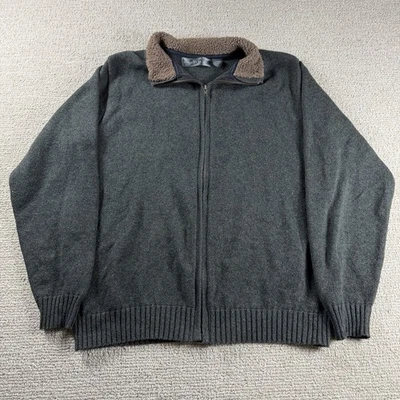 Suéter Oscar De La Renta Sherpa Cuello Cremallera Completa Verde Para Hombre’s Talla Grande Foto 1 de 4