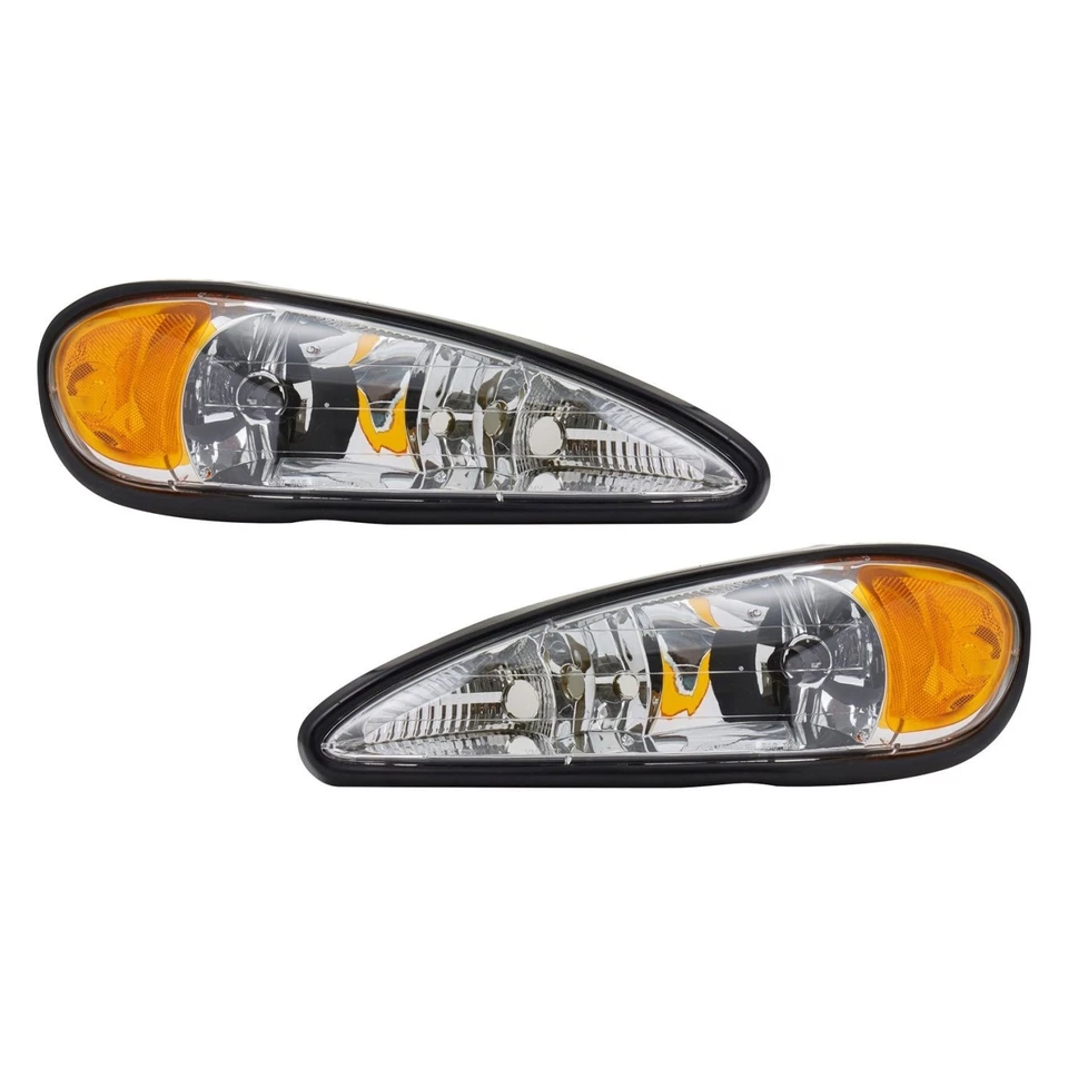 For Pontiac Grand Am 99-05 Headlight Set Driver & Passenger Side Replacement Foto 1 de 1
