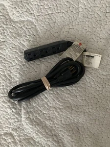 Husky Extension Cord  9 Ft 16/3 Gauge PVC Medium Duty Banana Tap Indoor Black - Picture 1 of 5