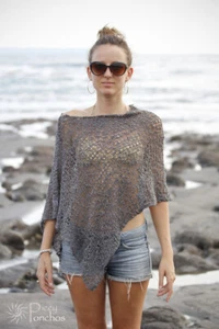 Ladies all-season stylish super soft PONCHO cape boho woven beach shoulder cover - Picture 1 of 42