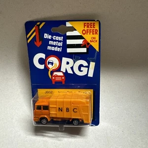 VINTAGE 1984 CORGI JB52 IVECO N B C REFUSE GARBAGE TRUCK ORANGE - Picture 1 of 7