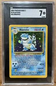 2000 POKEMON BASE ii #2 BLASTOISE HOLO PUNCHING 🥊 COSMO HOLO SGC 7 - Picture 1 of 4