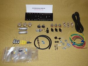 5E3 TWEED DELUXE  GUITAR AMP PARTS KIT, Switchcraft, Mallory, BELTON SOCKETS 