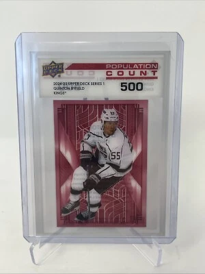 2024-25 Upper Deck S1 Quinton Byfield Population Count 500 PC-30 - Image 1 of 2