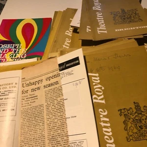 60 Theatre Royal Brighton programmes from 1960's some with press clippings - Picture 1 of 6