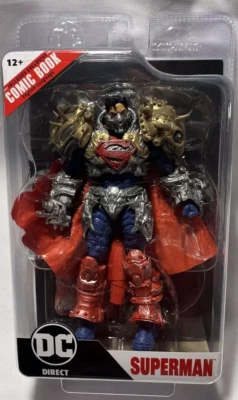 FIGURA DE SUPERMAN 7′′ McFarlane DC Multiverse con cómic de Superman Ghosts of Krypton Foto 1 de 4