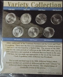 Jefferson Nickel Variety Collection First Commemorative Mint - Bild 1 von 3