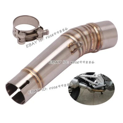 Tubo de escape medio de acero inoxidable para Honda NC700 NC750X puntas de conexión de motocicleta Foto 1 de 4