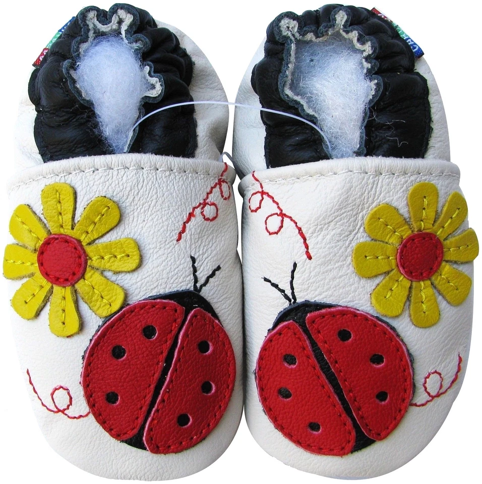 Carozoo 婴儿蹒跚学步柔软鞋底皮革拖鞋畅销鞋 8 岁以下 — 第 1/1 张图片