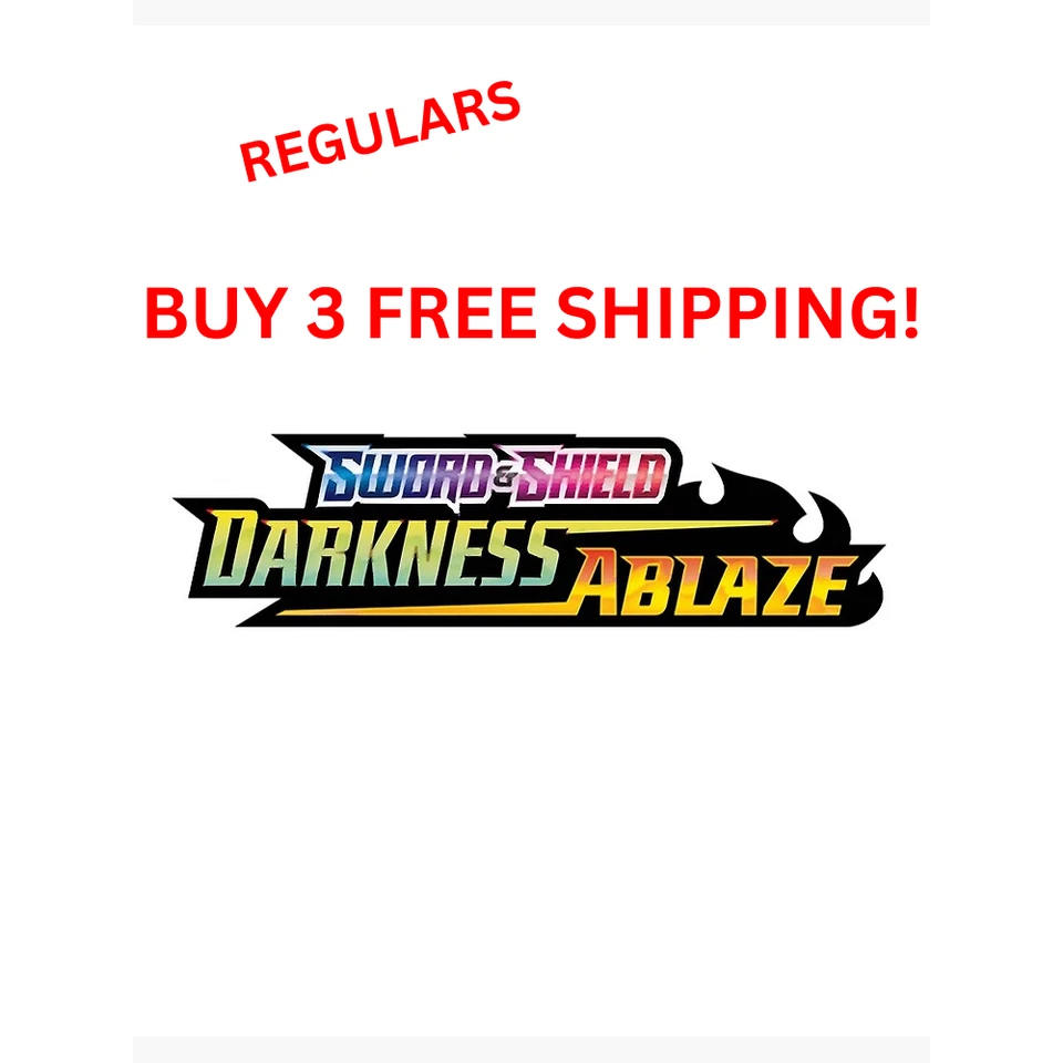 Darkness Ablaze Pokémon TCG 1 - 189 - PICK YOUR OWN REGULARS LP/NM 3+ FREE SHIP - Image 1 of 1