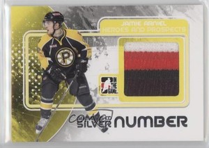 2010-11 ITG Heroes and Prospects Game-Used Silver Number Jamie Arniel Rookie RC