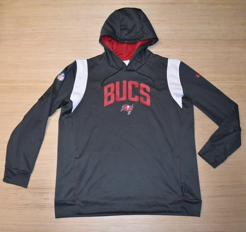 Tampa Bay Buccaneers XL Men Nike NFL Sideline Thermaflex Pullover Fleece Hoodie Cover