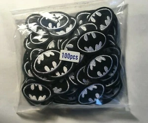 Batman patches batman patch iron or sew on batman 1.75" wide iron on 100 patches - Picture 1 of 3