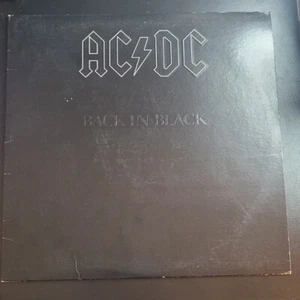 AC/DC Back in Black LP SD16018 1st Edition 1980 Embossed Cover 1980 - Picture 1 of 12