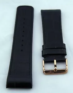 Nuevo Elysee Triton 82003 repuesto correa de reloj correa de reloj cuero negro 26 mm E60 - Imagen 1 de 1