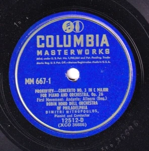 Mitropoulos. Prokofiev (Piano concerto 3). Col Set MM 667 (3). NM(-) - Picture 1 of 1