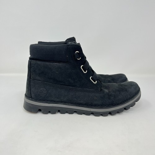 Timberland Brookton stivaletti stringati punta tonda nero nabuk donna taglia 9