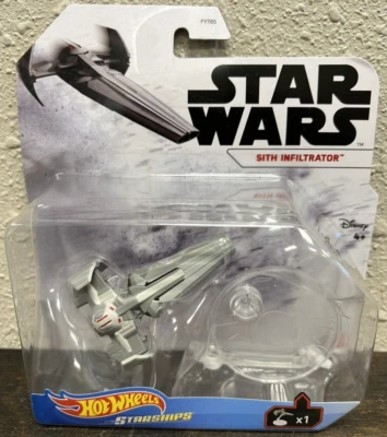 Mattel Hot Wheels Die-Cast Starships - Star Wars - SITH INFILTRATOR (GWV38) - Image 1 of 2