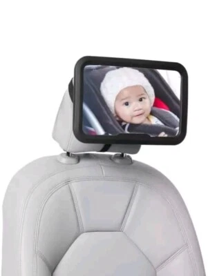 婴儿汽车后视镜-防摔可调节超宽透明 — 第 1/4 张图片
