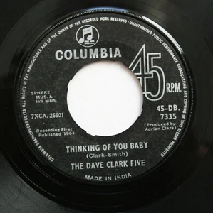 DAVE CLARK FIVE Rock Import Thinking Of You Baby b/w Whenever You're Around HEAR - Picture 1 of 2