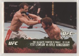 2009 Topps UFC Round 2 Debut Gold Tom Lawlor Kyle Kingsbury vs #113 Rookie RC