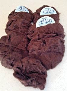 6 balls Twilleys Dynasty mohair/acrylic blend brown - Picture 1 of 2