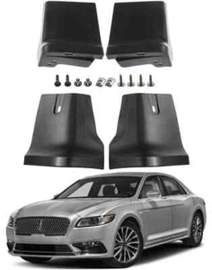 Genuine Front & Rear Splash Guards Mud Flaps For 2017-2020 Lincoln Continental - Picture 1 of 12