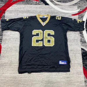 New Orleans Saints Deuce McAllister Jersey 2XL XXL Black Gold # 26 NFL Football - Picture 1 of 13