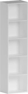 Libreria a Cubo Oxford a 5 Ripiani, Espositore in Legno Bianco, per Ufficio E So - Foto 1 di 12