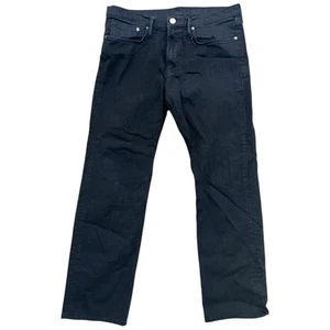 Burberry Brit Straight Leg Black Denim Jeans Men's 36 x 31 Inseam Made In Turkey - Picture 1 of 13